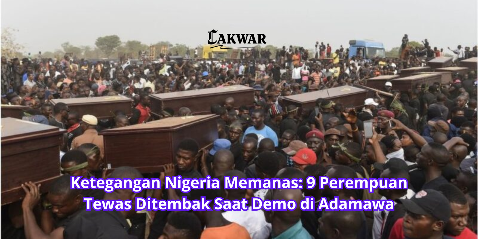 Ketegangan Nigeria Memanas: 9 Perempuan Tewas Ditembak Saat Demo di Adamawa