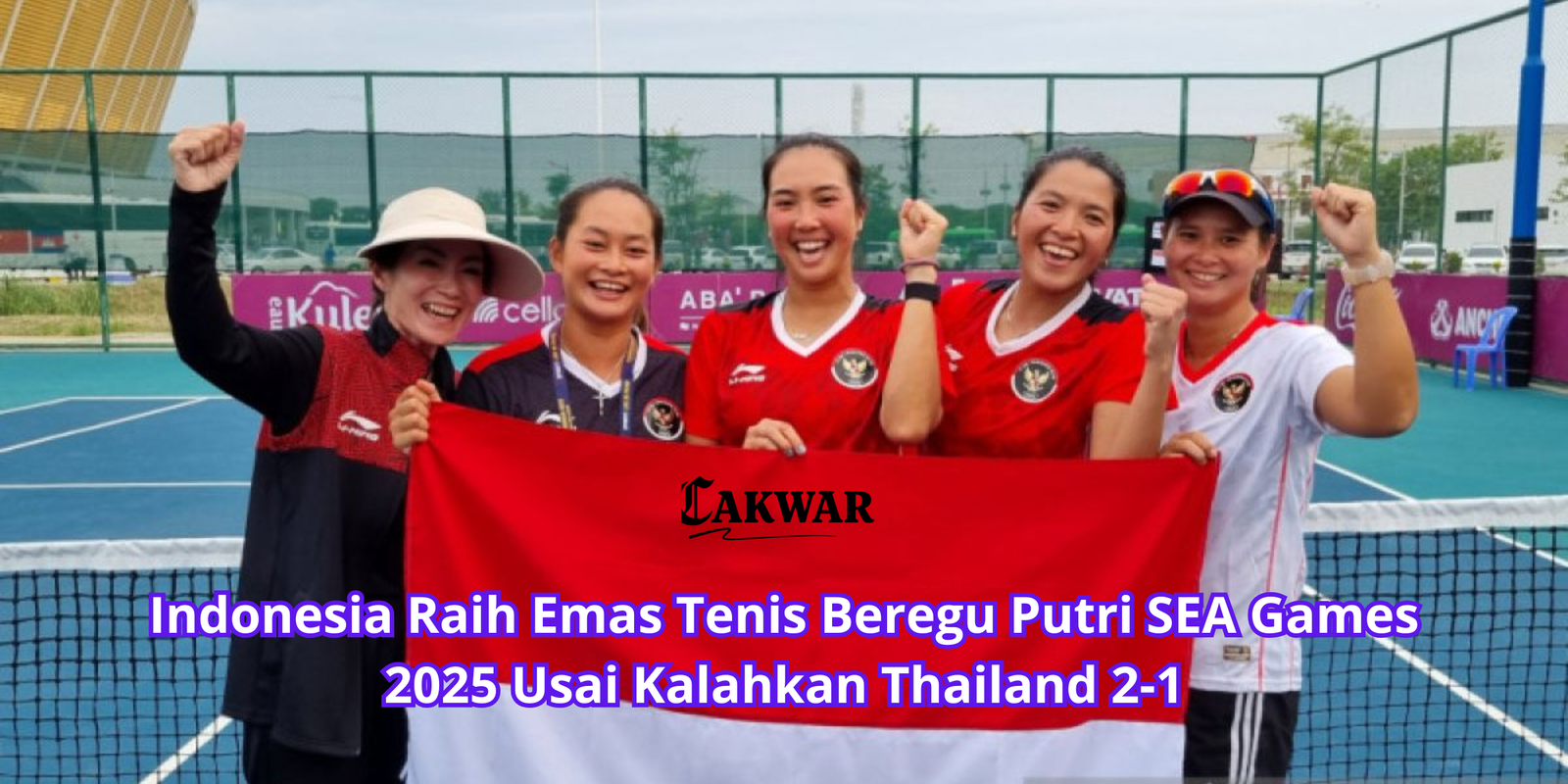 Indonesia Raih Emas Tenis Beregu Putri SEA Games 2025 Usai Kalahkan Thailand 2-1