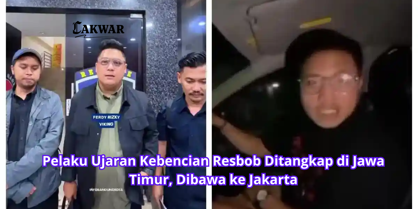 Pelaku Ujaran Kebencian Resbob Ditangkap di Jawa Timur, Dibawa ke Jakarta