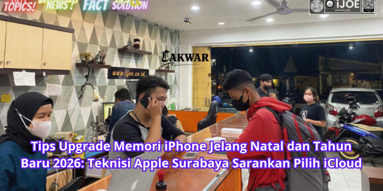 Tips Upgrade Memori iPhone Jelang Natal dan Tahun Baru 2026: Teknisi Apple Surabaya Sarankan Pilih iCloud
