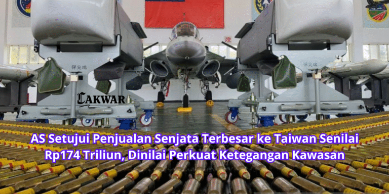 AS Setujui Penjualan Senjata Terbesar ke Taiwan Senilai Rp174 Triliun, Dinilai Perkuat Ketegangan Kawasan