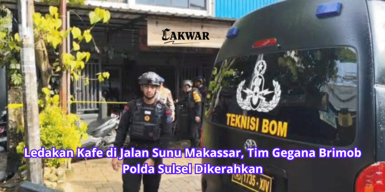 Ledakan Kafe di Jalan Sunu Makassar, Tim Gegana Brimob Polda Sulsel Dikerahkan
