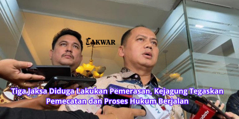 Tiga Jaksa Diduga Lakukan Pemerasan, Kejagung Tegaskan Pemecatan dan Proses Hukum Berjalan