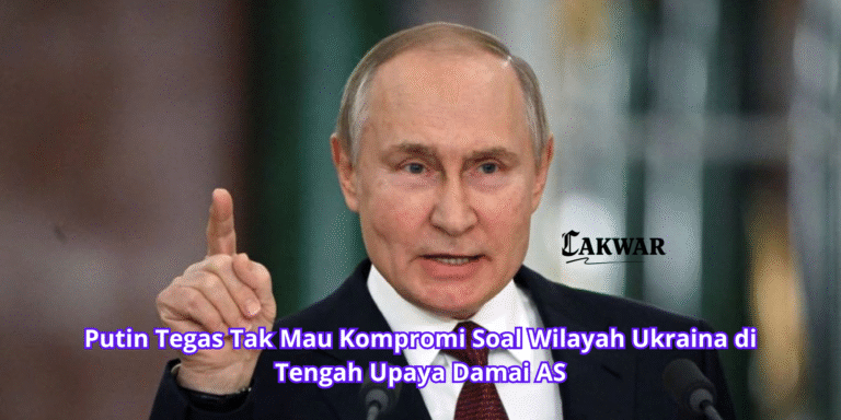 Putin Tegas Tak Mau Kompromi Soal Wilayah Ukraina di Tengah Upaya Damai AS