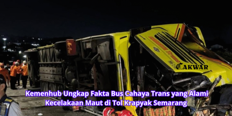 Kemenhub Ungkap Fakta Bus Cahaya Trans yang Alami Kecelakaan Maut di Tol Krapyak Semarang