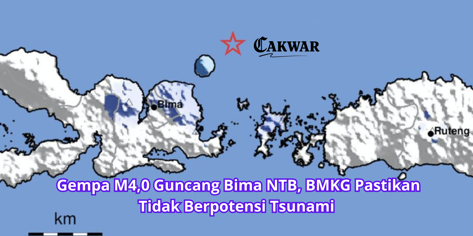 Gempa M4,0 Guncang Bima NTB, BMKG Pastikan Tidak Berpotensi Tsunami