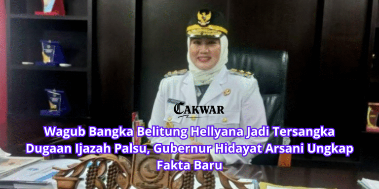 Wagub Bangka Belitung Hellyana Jadi Tersangka Dugaan Ijazah Palsu, Gubernur Hidayat Arsani Ungkap Fakta Baru