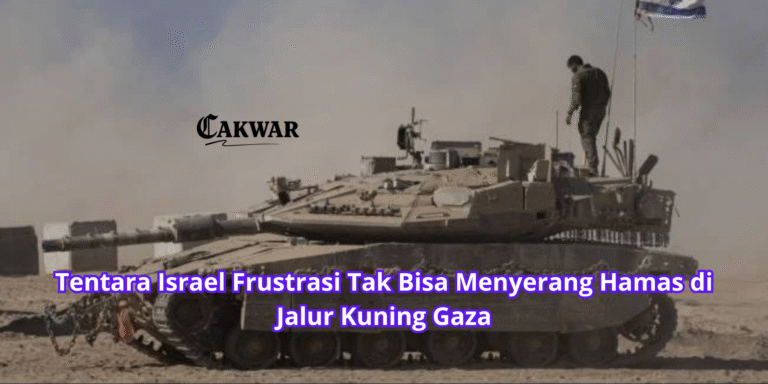Tentara Israel Frustrasi Tak Bisa Menyerang Hamas di Jalur Kuning Gaza