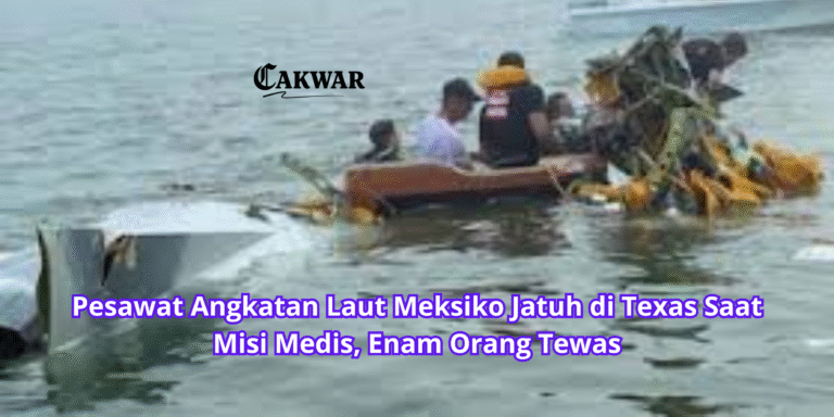 Pesawat Angkatan Laut Meksiko Jatuh di Texas Saat Misi Medis, Enam Orang Tewas