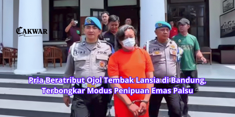 Pria Beratribut Ojol Tembak Lansia di Bandung, Terbongkar Modus Penipuan Emas Palsu