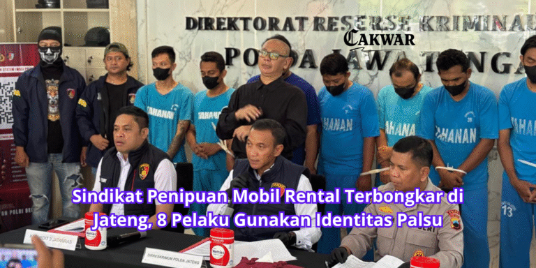 Sindikat Penipuan Mobil Rental Terbongkar di Jateng, 8 Pelaku Gunakan Identitas Palsu