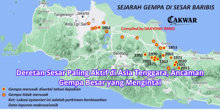 Deretan Sesar Paling Aktif di Asia Tenggara, Ancaman Gempa Besar yang Mengintai