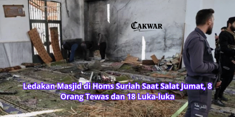 Ledakan Masjid di Homs Suriah Saat Salat Jumat, 8 Orang Tewas dan 18 Luka-luka