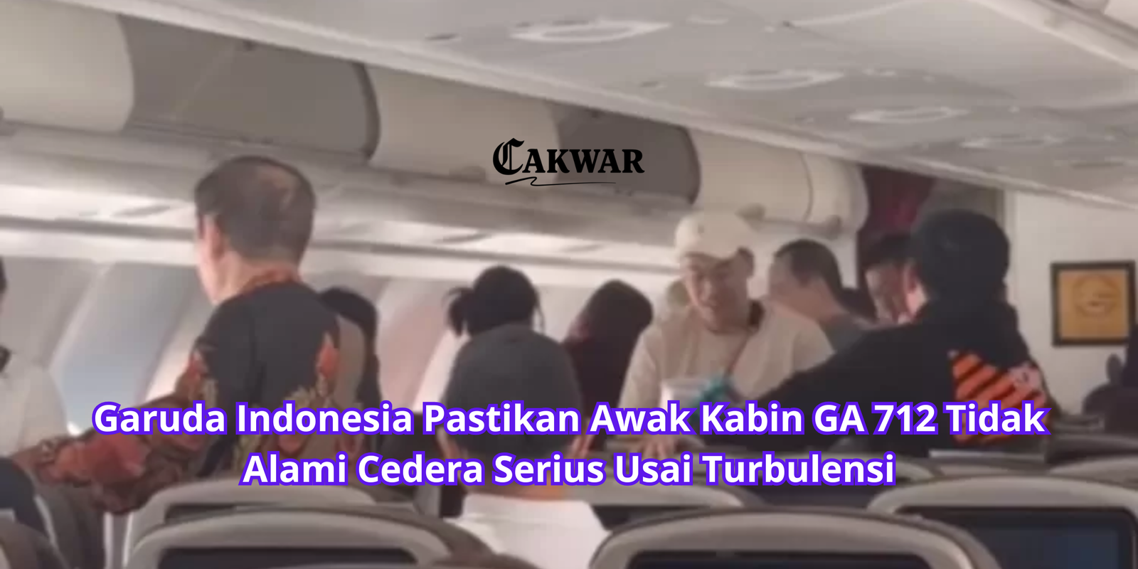 Garuda Indonesia Pastikan Awak Kabin GA 712 Tidak Alami Cedera Serius Usai Turbulensi