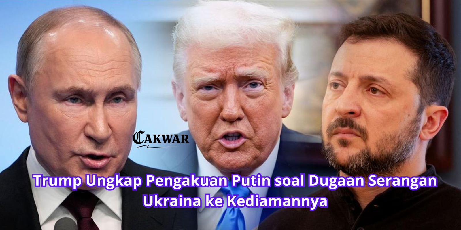 Trump Ungkap Pengakuan Putin soal Dugaan Serangan Ukraina ke Kediamannya