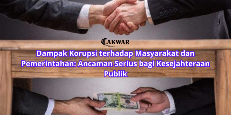 Dampak Korupsi terhadap Masyarakat dan Pemerintahan: Ancaman Serius bagi Kesejahteraan Publik