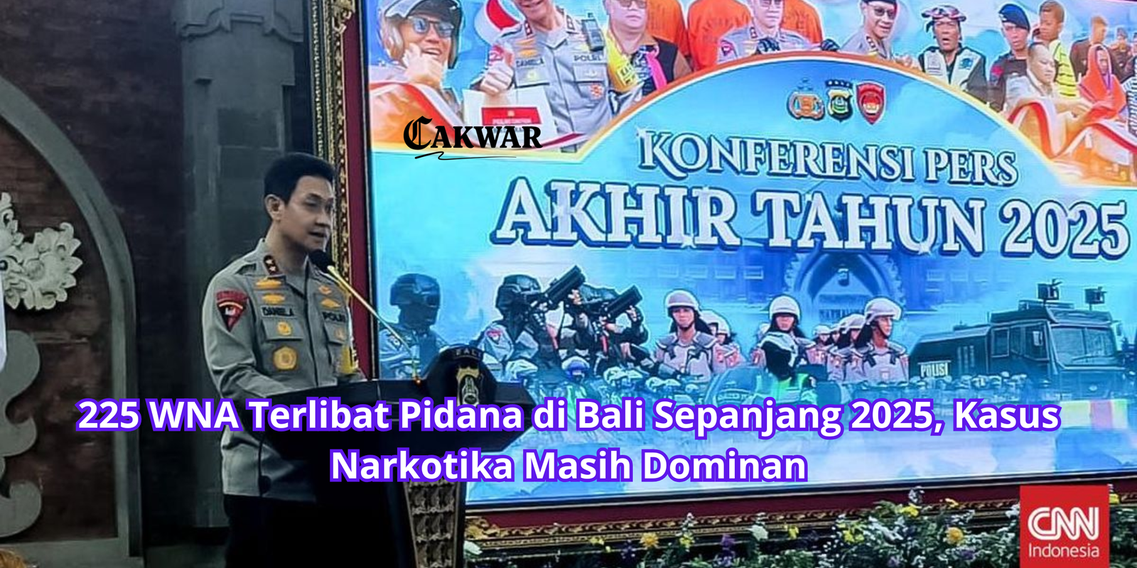 225 WNA Terlibat Pidana di Bali Sepanjang 2025, Kasus Narkotika Masih Dominan