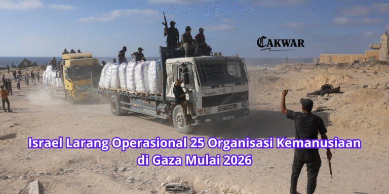 Israel Larang Operasional 25 Organisasi Kemanusiaan di Gaza Mulai 2026