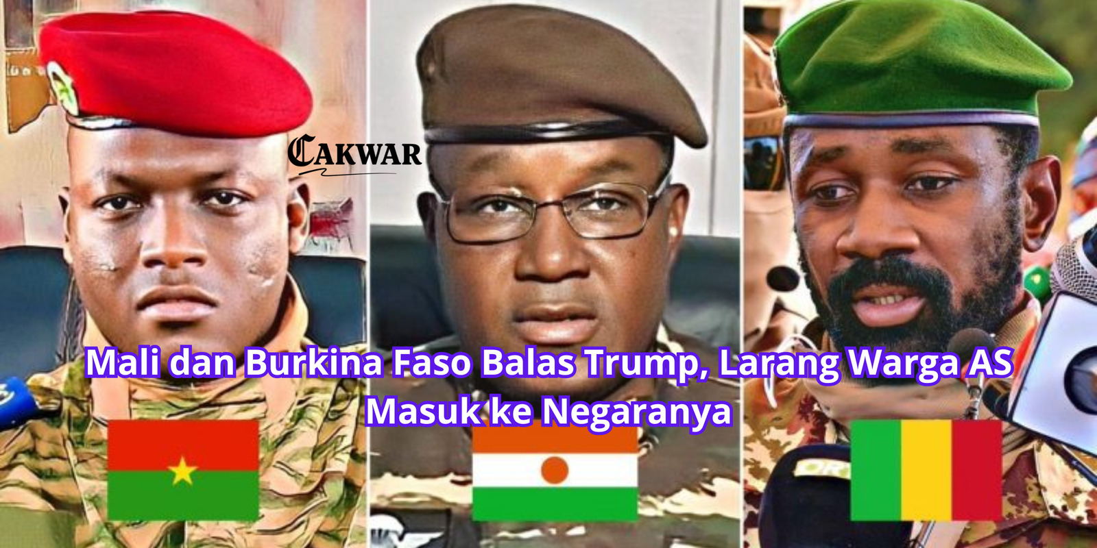 Mali dan Burkina Faso Balas Trump, Larang Warga AS Masuk ke Negaranya