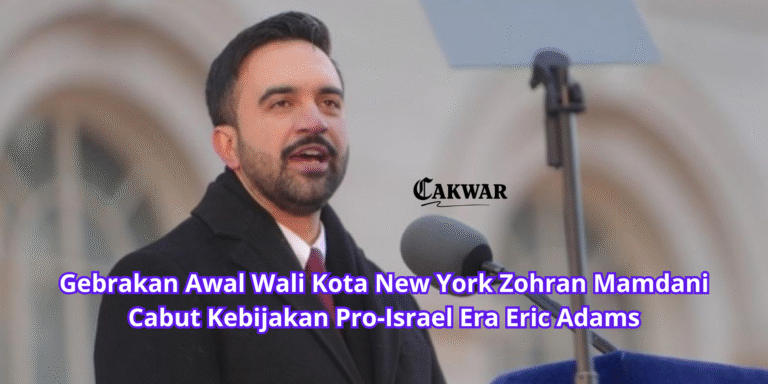 Gebrakan Awal Wali Kota New York Zohran Mamdani Cabut Kebijakan Pro-Israel Era Eric Adams