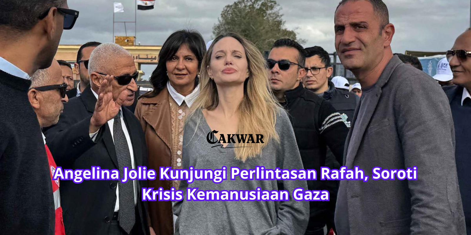 Angelina Jolie Kunjungi Perlintasan Rafah, Soroti Krisis Kemanusiaan Gaza