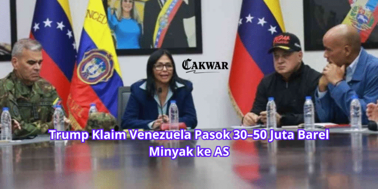 Trump Klaim Venezuela Pasok 30–50 Juta Barel Minyak ke AS