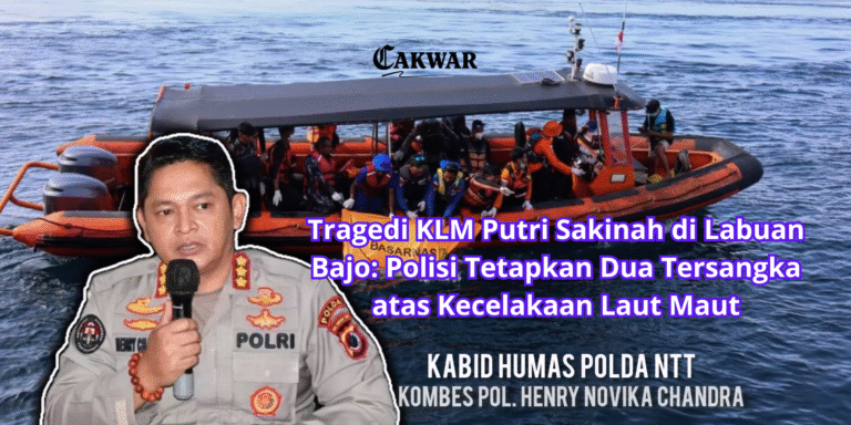Tragedi KLM Putri Sakinah di Labuan Bajo: Polisi Tetapkan Dua Tersangka atas Kecelakaan Laut Maut