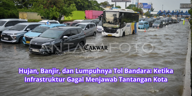 Hujan, Banjir, dan Lumpuhnya Tol Bandara: Ketika Infrastruktur Gagal Menjawab Tantangan Kota
