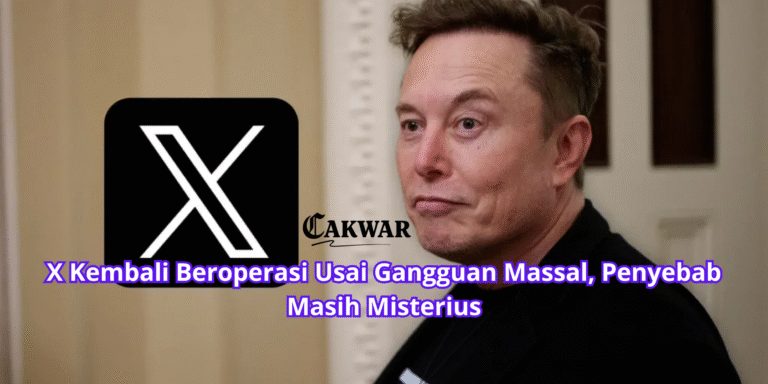 X Kembali Beroperasi Usai Gangguan Massal, Penyebab Masih Misterius