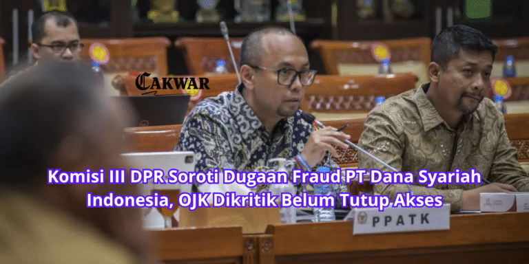 Komisi III DPR Soroti Dugaan Fraud PT Dana Syariah Indonesia, OJK Dikritik Belum Tutup Akses