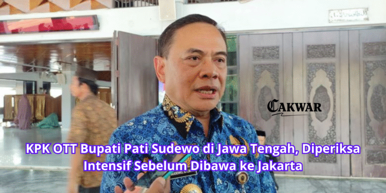 KPK OTT Bupati Pati Sudewo di Jawa Tengah, Diperiksa Intensif Sebelum Dibawa ke Jakarta