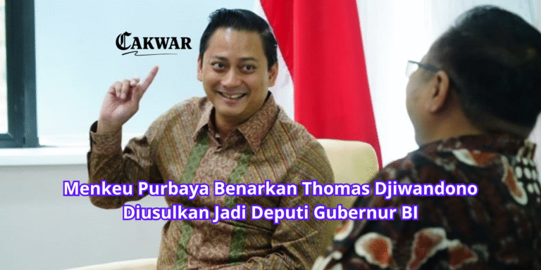 Menkeu Purbaya Benarkan Thomas Djiwandono Diusulkan Jadi Deputi Gubernur BI