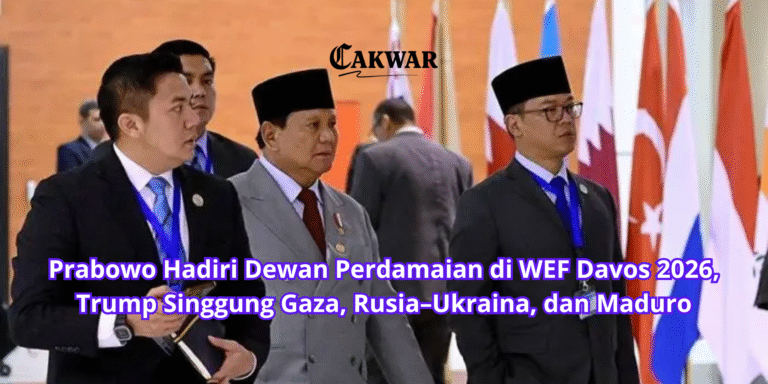 Prabowo Hadiri Dewan Perdamaian di WEF Davos 2026, Trump Singgung Gaza, Rusia–Ukraina, dan Maduro