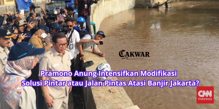Pramono Anung Intensifkan Modifikasi Cuaca hingga 27 Januari, Solusi Cepat atau Jalan Pintas Atasi Banjir Jakarta?