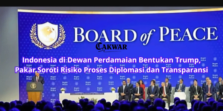 Indonesia di Dewan Perdamaian Bentukan Trump, Pakar Soroti Risiko Proses Diplomasi dan Transparansi