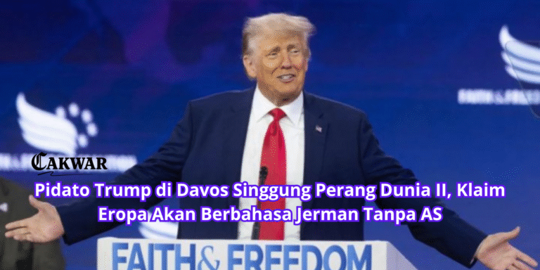 Pidato Trump di Davos Singgung Perang Dunia II, Klaim Eropa Akan Berbahasa Jerman Tanpa AS