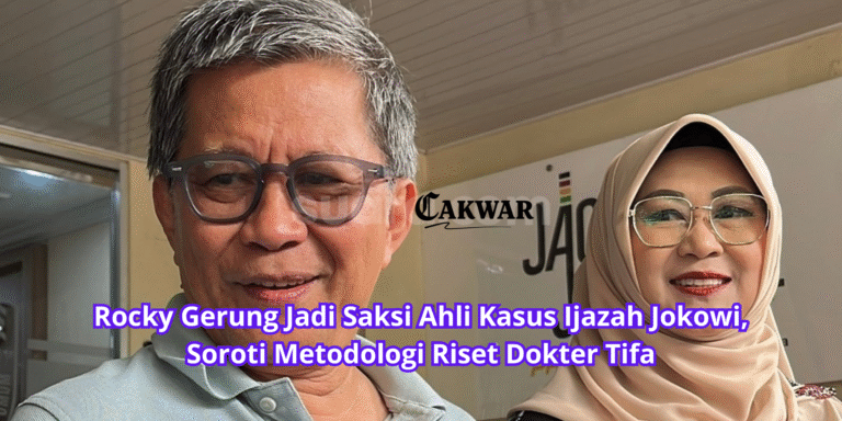 Rocky Gerung Jadi Saksi Ahli Kasus Ijazah Jokowi, Soroti Metodologi Riset Dokter Tifa