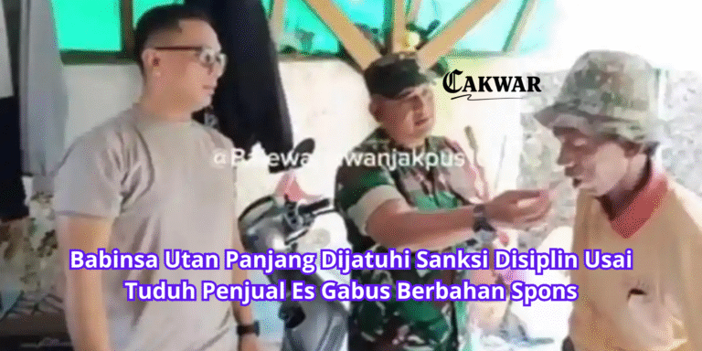 Babinsa Utan Panjang Dijatuhi Sanksi Disiplin Usai Tuduh Penjual Es Gabus Berbahan Spons