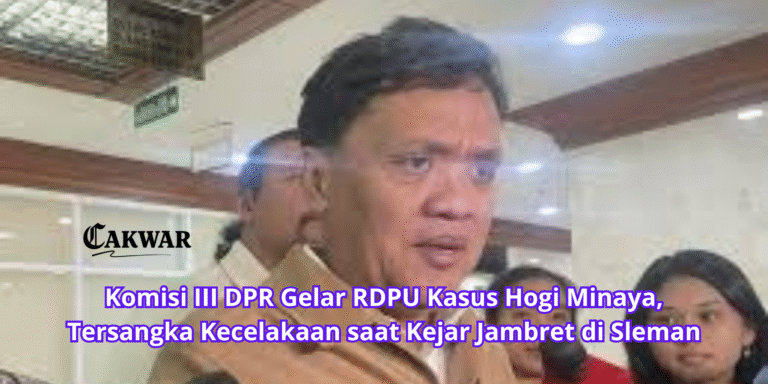 Komisi III DPR Gelar RDPU Kasus Hogi Minaya, Tersangka Kecelakaan saat Kejar Jambret di Sleman