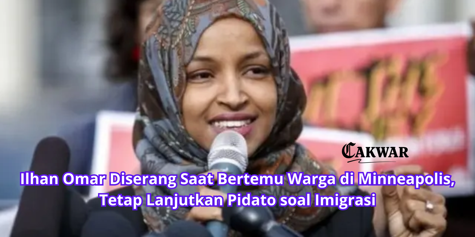 Ilhan Omar Diserang Saat Bertemu Warga di Minneapolis, Tetap Lanjutkan Pidato soal Imigrasi