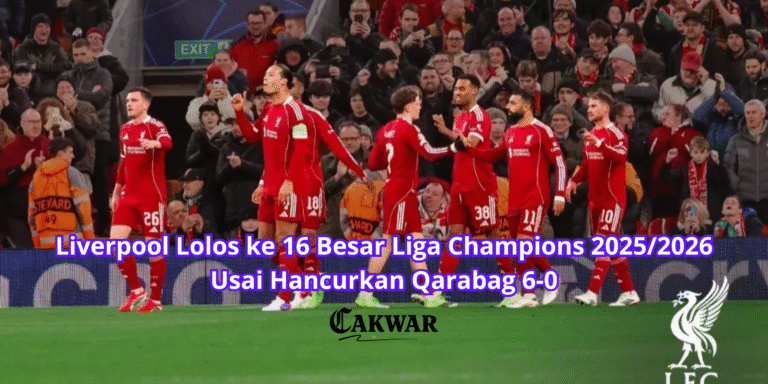 Liverpool Lolos ke 16 Besar Liga Champions 2025/2026 Usai Hancurkan Qarabag 6-0