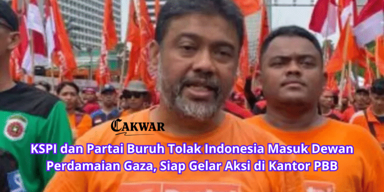 KSPI dan Partai Buruh Tolak Indonesia Masuk Dewan Perdamaian Gaza, Siap Gelar Aksi di Kantor PBB