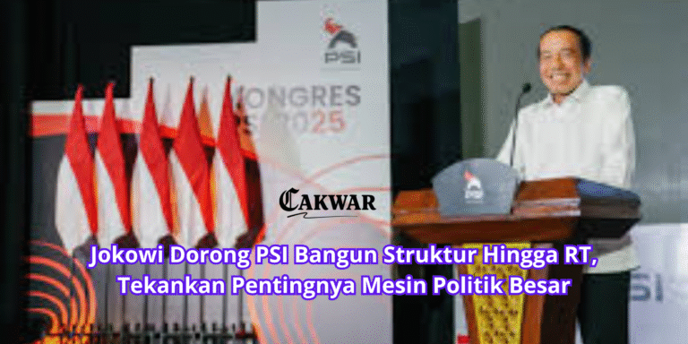 Jokowi Dorong PSI Bangun Struktur Hingga RT, Tekankan Pentingnya Mesin Politik Besar
