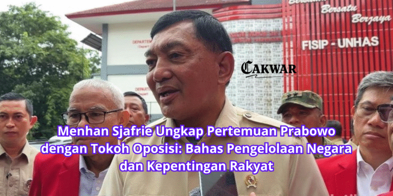 Menhan Sjafrie Ungkap Pertemuan Prabowo dengan Tokoh Oposisi: Bahas Pengelolaan Negara dan Kepentingan Rakyat
