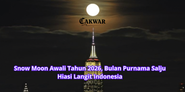 Snow Moon Awali Tahun 2026, Bulan Purnama Salju Hiasi Langit Indonesia