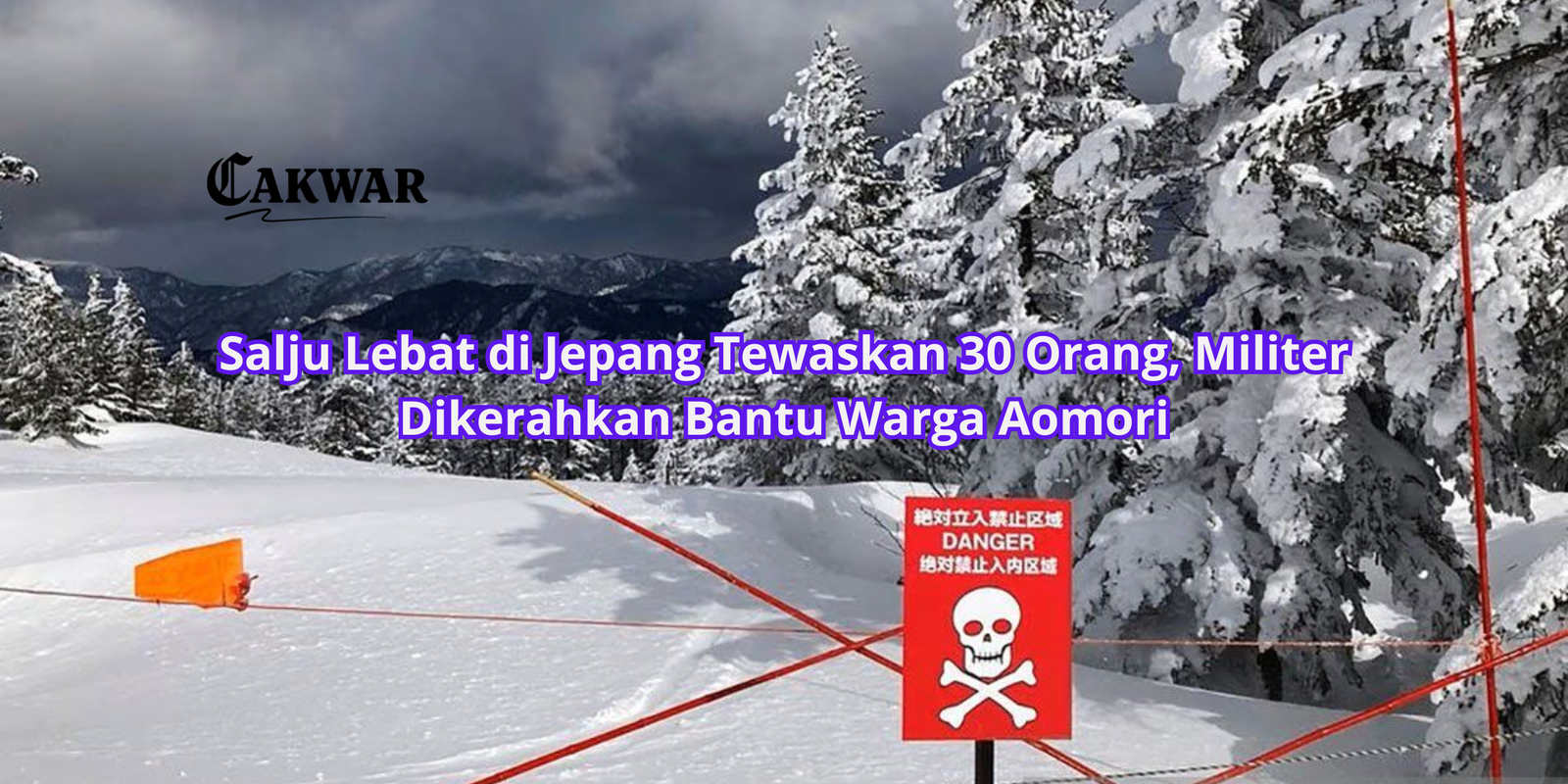 Salju Lebat di Jepang Tewaskan 30 Orang, Militer Dikerahkan Bantu Warga Aomori
