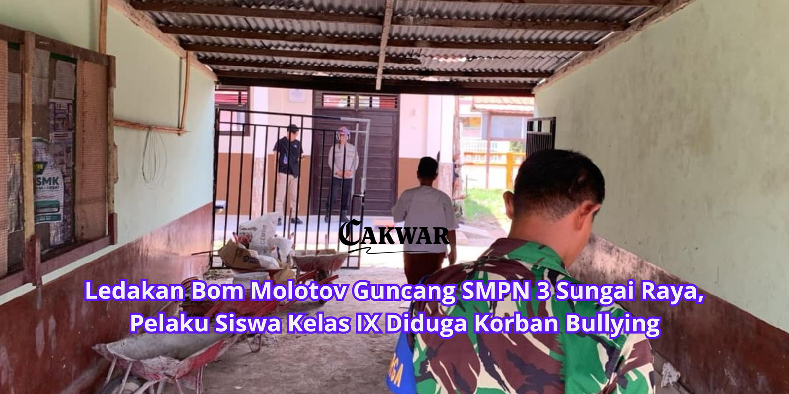 Ledakan Bom Molotov Guncang SMPN 3 Sungai Raya, Pelaku Siswa Kelas IX Diduga Korban Bullying