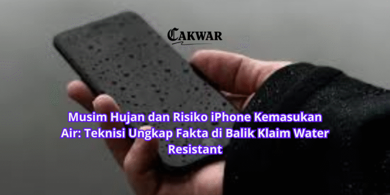 Musim Hujan dan Risiko iPhone Kemasukan Air: Teknisi Ungkap Fakta di Balik Klaim Water Resistant