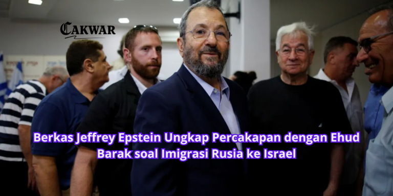 Berkas Jeffrey Epstein Ungkap Percakapan dengan Ehud Barak soal Imigrasi Rusia ke Israel