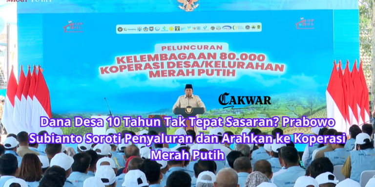 Dana Desa 10 Tahun Tak Tepat Sasaran? Prabowo Subianto Soroti Penyaluran dan Arahkan ke Koperasi Merah Putih